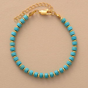 Natural Stone Beaded <b>Bracelet</b> Turquoise Adjustable For Men Women Couples Gift Jewelry - Product Image 1