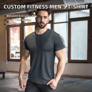 T-shirts pour hommes de qualité supérieure, 100 % coton, respirants, séchage rapide, sur mesure, en vente en ligne - Product Image 2