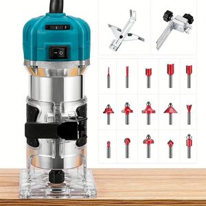 Défonceuse Électrique Portative 220V/110V pour le Travail du Bois, Gravure et Perçage – Outil de Défonceuse à Bords Électrique pour le Bois - Product Image 5
