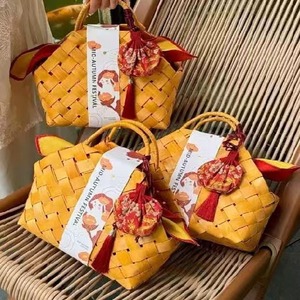 Emballage cadeau créatif écologique Anniversaire Mariage Nouvel An Célébration Souvenir <span class=keywords><strong>Panier</strong></span> cadeau <span class=keywords><strong>Panier</strong></span> de pendaison de crémaillère - Product Image 3