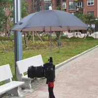 SHOOT Parapluie portable pour appareil photo, support griffe porte-accessoire universel, grande taille 50 cm, protection contre la pluie et le soleil pour appareils photo