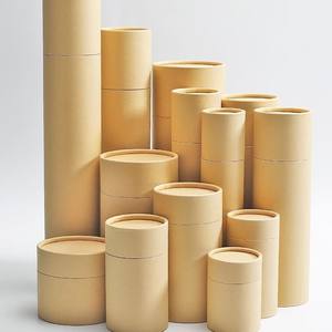 Biodegradabile personalizzato cilindro marrone vuota rossetto tubo di carta scatola di imballaggio piccola scatola di cartone tubo - Product Image 1