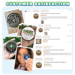 定制设计标志制作您自己的珐琅收藏纪念品3D镀银金属定制挑战硬币 - Product Image 4