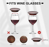 Couvre-verres à vin en bambou moderne, assiettes à apéritif, couvre-gobelets, écologiques, logo personnalisé, accessoires de bar