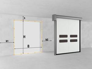 Porte à fermeture éclair rapide de haute qualité, porte à fermeture éclair industrielle à grande vitesse - Product Image 3