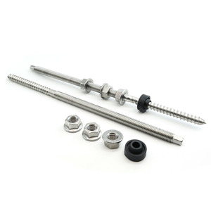 M10 * 200 Ss304 Solar Dak <span class=keywords><strong>Double</strong></span> End Schroef Houtdraad Epdm Hanger Bout En Hex Flens Vergrendelingsmoeren - Product Image 2