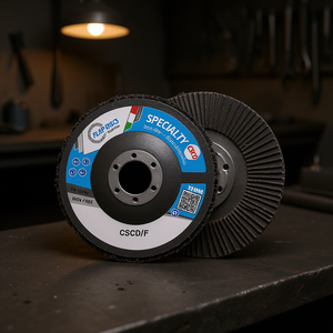 Disque à lamelles Fervi Flap Disc Specialty Cscd F sans fer, meule de ponçage 125 mm - Product Image 3