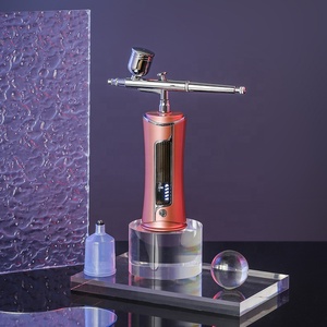 Mini aérographe rechargeable pour <span class=keywords><strong>peinture</strong></span> et pulvérisation d'ongles Kit de vapeur de brume faciale d'oxygène Compresseur d'air pour la beauté faciale d'art d'<span class=keywords><strong>ongle</strong></span> - Product Image 1
