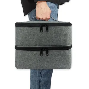 Sınır ötesi sıcak satış taşınabilir oje saklama çantası çift katmanlı manikür uygulamak aksesuarları el çantası uçucu yağ