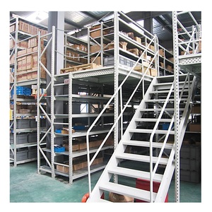 סין ייצור מחסן פלדה תעשייתי אחסון racking נתמך mzzanine עבור ציוד מחסן - Product Image 1