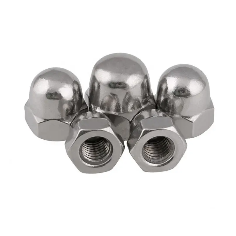 DIN1587 titanium grade 2 grade 5 polished inch round Hex Dome acorn cap Nut