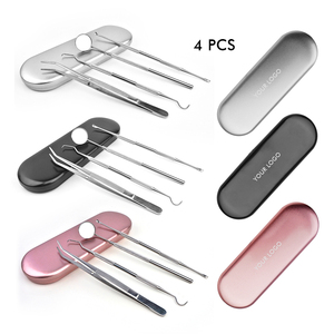 3pcs 4pcs 5pcs 6pcs Set Tartar <strong>Plaque</strong> <strong>Remover</strong> Stainless Steel Silver Dental Scaler Tools <strong>Kit</strong> OEM Brand - Product Image 1