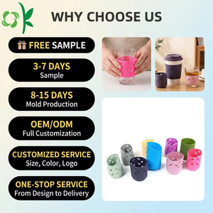 OKSILICONE - Funda de Silicona Personalizada para Botellas de Agua para Niños, Linda y Divertida, con Diseño de Dibujos Animados, Ajustable y Reutilizable - Product Image 1