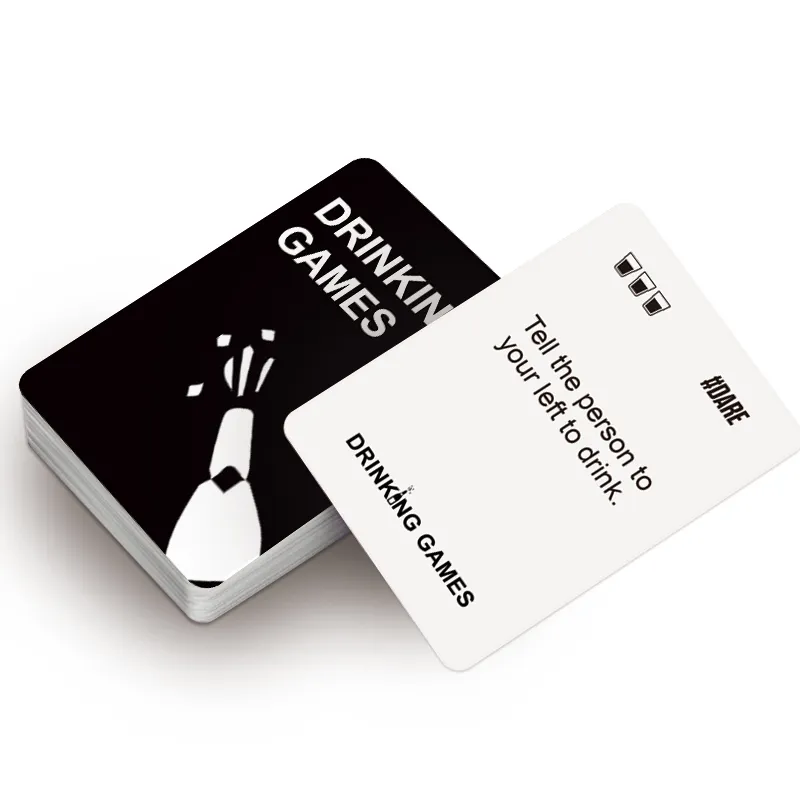 Пользовательский сервис печати напиток для взрослых играть против карточной игры или пить флэш-игра карты для взрослых