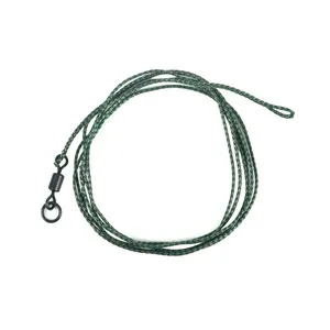 Best selling Carp Leader with Lead Core with swivel Fishing Line Olive color B10