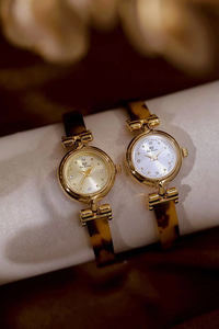 <span class=keywords><strong>Montre</strong></span> en quartz <span class=keywords><strong>française</strong></span> haut <span class=keywords><strong>de</strong></span> gamme BS Luxury pour femmes, nouvelle FA1842, écaille <span class=keywords><strong>de</strong></span> tortue, ambre rétro, résine ovale rectangulaire, alliage, cristal - Product Image 2