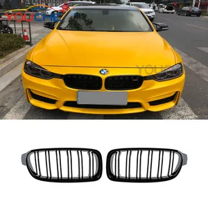 شبكة أمامية F30 ABS, شبكة أمامية F30 ABS استبدال شبكة أمامية لسيارات BMW 3 Series F30 F31 شبكة سوداء 2012-2018