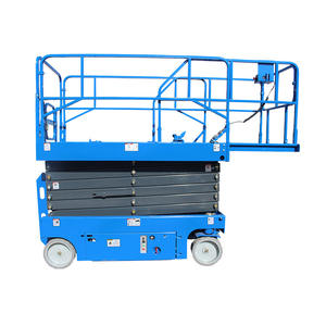 UNW 300KG pengangkat <span class=keywords><strong>Platform</strong></span> kerja udara baling-baling Sel dalam ruangan atau luar ruangan meja angkat 8m gunting hidrolik pengangkat elektrik seluler - Product Image 5