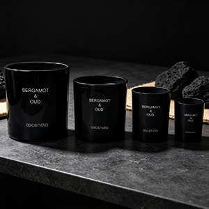 Frasco <span class=keywords><strong>de</strong></span> Vidrio Negro Vacío para Velas, Recipiente para Velas para Bodas, San Valentín, Decoración <span class=keywords><strong>de</strong></span> <span class=keywords><strong>Mesa</strong></span> Navideña, Fiestas, Eventos, Fabricación <span class=keywords><strong>de</strong></span> Velas - Product Image 1