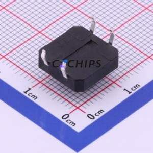 TC-1103-C-F Tactile Switch Through hole Component THT-4P,12x12mm Switch Single Pole Single Throw Round Button 2.6N Through Hole - Product Image 2