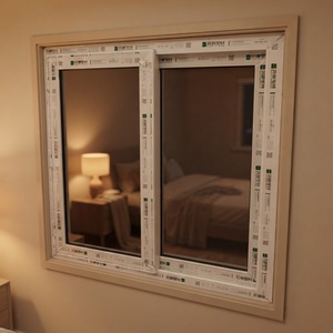 Ventana Corredera de UPVC de Alta Calidad Personalizada, Vidrio Laminado, Triple Riel, Seguridad Horizontal para Piso Bajo, Fabricante, MOQ Bajo - Product Image 1