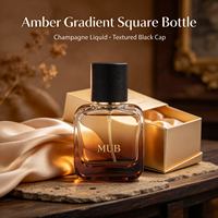 Flacons de parfum en verre vides de haute qualité, colorés, nouveau design, flacon de parfum 30ml 50ml 100ml avec boîte cadeau