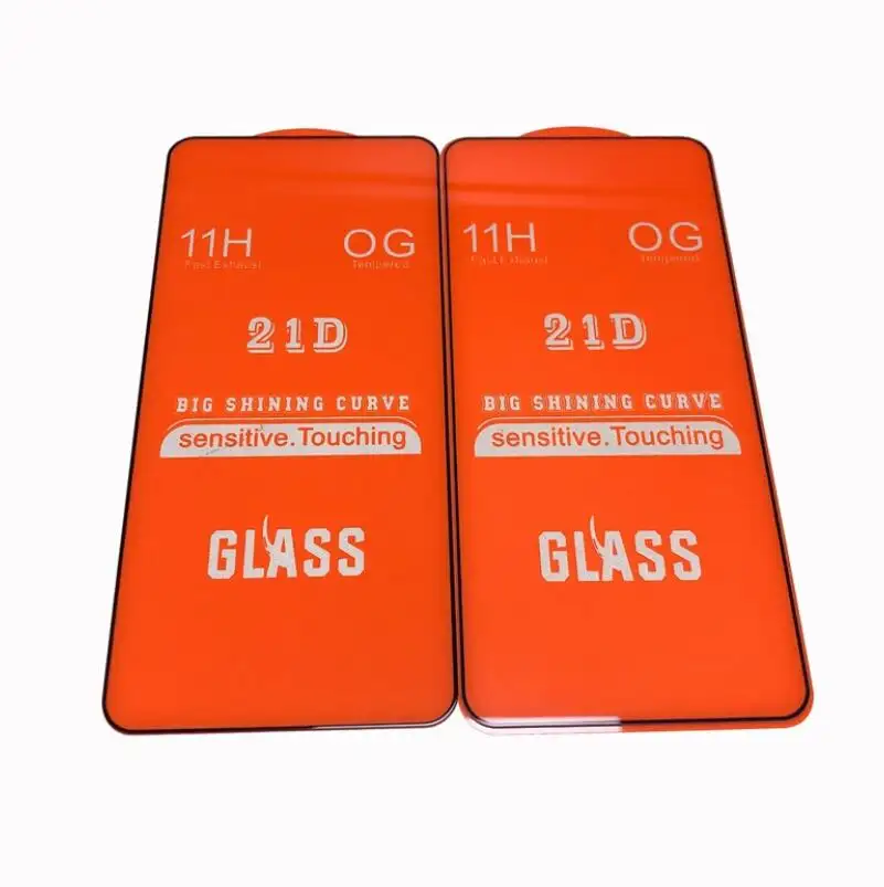 21D full cover tempered glass for Xiaomi Redmi 8A Nokia google Moto huawei screen protector HD bubble-free anti scratch PP01