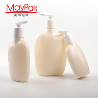 Luxe 200ml 300ml 500ml vide en plastique PET ovale Gel douche Lotion corps visage mains nettoyant shampooing bouteille