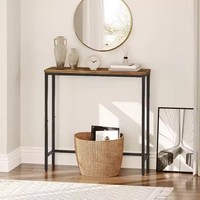 Mesa de sofá de consola fina de Metal minimalista, pasillo Delgado, entrada, muebles para el hogar para sala de estar detrás del sofá