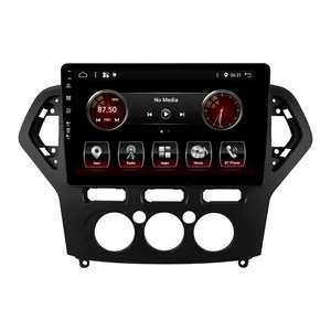Kit multimídia automotivo com dvd android 10.1, android 11, mp5, gps, 360, câmera traseira, estéreo, com rádio, reprodutor de dvd para ford mondeo