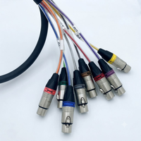 Câble audio analogique blindé professionnel 8 canaux DB25 vers XLR femelle pour console de mixage de studio et interface d'enregistrement
