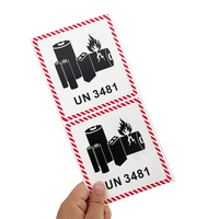 Etiquetas de advertencia de seguridad personalizadas Pegatinas Etiquetas frágiles Impresión con protección UV