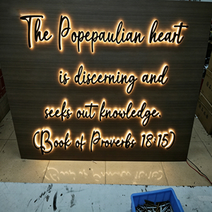 SONGWEN Stainless Steel Acrylic LED Backlit 3D Custom Letter <b>Sign</b> Wall <b>Light</b> Easy Installation for Business Shopfront - Product Image 1