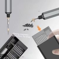 Mini kit de tournevis électrique portable 68-en-1 chargeant la maison petit ensemble d'outils de démarrage électrique
