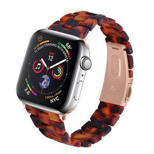 <span class=keywords><strong>Correa</strong></span> inteligente de resina estrecha delgada de moda de peso ligero para <span class=keywords><strong>Apple</strong></span> <span class=keywords><strong>Watch</strong></span> 40mm 44mm 45mm, para Iwatch Band Three Beads - Product Image 3