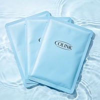 Sachets d'emballage personnalisés pour masques cosmétiques, pochettes en aluminium à trois soudures latérales pour le stockage de produits de beauté et de soins de la peau