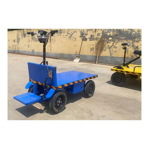 Hot Selling Flatbed Cargo Heavy Duty Electric Platform Trolley /Ride on Electric Trolley <b>Carts</b> Platform - Product Image 6