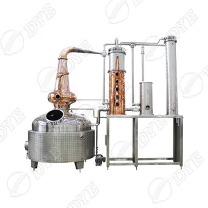 DYE China manufacture reflux distillation column moonshine still copper distillation unit