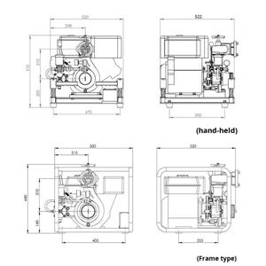 ปั๊มน้ำดับเพลิงแบบมีมอเตอร์ JBQ4.0/7 กำลัง 9 แรงม้า ปั๊มน้ำมือถือไหลแรงสูง เครื่องยนต์สี่จังหวะ อุปกรณ์เสริมสำหรับดับเพลิง - Product Image 4