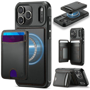 Productos de Venta Caliente, Funda Tipo Cartera Negra de Buena Calidad con Ranuras para Tarjetas, Funda Rosa para Teléfono Celular para Mujer, Compatible con iPhone 17 Air 16 15 Pro Max - Product Image 1