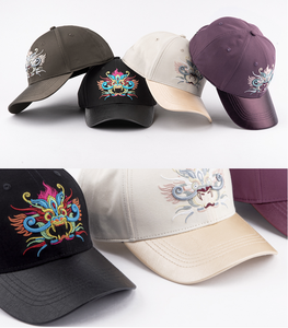 قبعات بيسبول رياضية سوداء للرجال مطرزة بتصميم التنين حسب الطلب بالجملة - Product Image 4