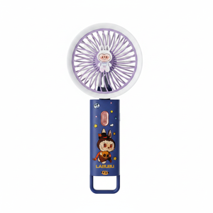 Ventilatore Mini USB HX-G1C con Luce, Indossabile e Pieghevole, Batteria da 10000mAh per Uso Esterno, Domestico e Camper - Product Image 2