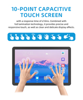 Tablette tactile personnalisée de 8 pouces à 10 points, écran capacitif PoE RK3566 2+16G Android Linux, affichage de l'état de la salle, réservation intelligente de bureaux