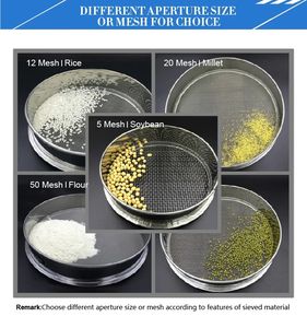 Tamis d'analyse de laboratoire 20CM 30CM 40CM, Tamis vibrant de test personnalisé - Product Image 6