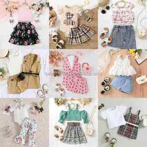 2025 haute qualité été vêtements pour enfants deux pièces coton à manches courtes Shorts pour 4 à 7 ans filles - Product Image 6