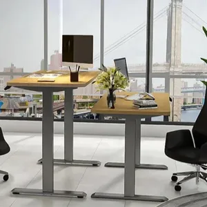 Yeni ürün uzatılabilir yükseklik ayarlanabilir masa ev ofis için ergonomik eğitim masası Sit standı masası