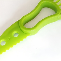 Pp Plastic 3-In-1 Avocado Mes Snijmachine Corer Cutter Met Deksel Huis Accessoire Voor Groentegereedschap
