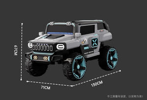 Voiture électrique pour enfants, jouet à conduire pour enfants, batterie 12v <span class=keywords><strong>avec</strong></span> télécommande <span class=keywords><strong>parentale</strong></span> réaliste, parfait pour les jeux en intérieur et en extérieur, âges 3-8 - Product Image 6