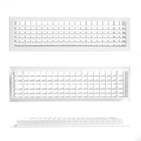 ABS Ventilation Échappement Climatisation Plafond Climatiseur Mur Évent Grille Amovible Linéaire Double persienne Bar Grilles