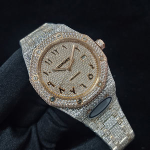 Montre-bracelet mécanique automatique glacée hip hop de qualité supérieure personnalisée Montres diamant de luxe pour homme - Product Image 5